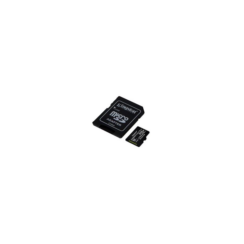 MEMORIA KINGSTON MICRO SD CANVAS SELECT PLUS 512GB UHS-I CLASE 10 C/ADAPTADOR (SDCS2/512GB)