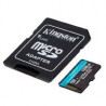 MEMORIA KINGSTON MICRO SDXC CANVAS GO! PLUS 128GB UHS-I U3 V30 A2 CLASE 10 C/ADAPTADOR (SDCG3/128GB)