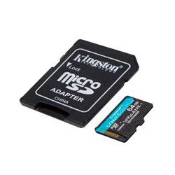 MEMORIA KINGSTON MICRO SDXC CANVAS GO PLUS 64GB UHS-I U3 V30 A2 CLASE 10 C/ADAPTADOR (SDCG3/64GB)