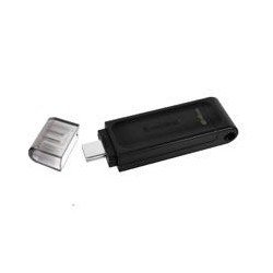 MEMORIA KINGSTON 64GB USB-C 3.2 GEN 1 ALTA VELOCIDAD / DATATRAVELER 70 NEGRO (DT70/64GB)