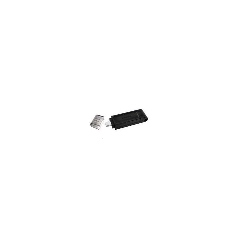 MEMORIA KINGSTON 64GB USB-C 3.2 GEN 1 ALTA VELOCIDAD / DATATRAVELER 70 NEGRO (DT70/64GB)