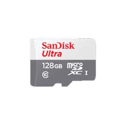 MEMORIA SANDISK MICRO SDXC 128GB ULTRA 100MB/S CLASE 10 C/ADAPTADOR SDSQUNR-128G-GN3MA