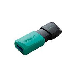 MEMORIA KINGSTON 256GB USB 3.2 GEN 1 ALTA VELOCIDAD / DATATRAVELER EXODIA M VERDE OCEAN C/TAPA MÓVIL (DTXM/256GB)