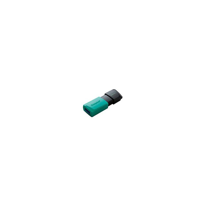 MEMORIA KINGSTON 256GB USB 3.2 GEN 1 ALTA VELOCIDAD / DATATRAVELER EXODIA M VERDE OCEAN C/TAPA MÓVIL (DTXM/256GB)