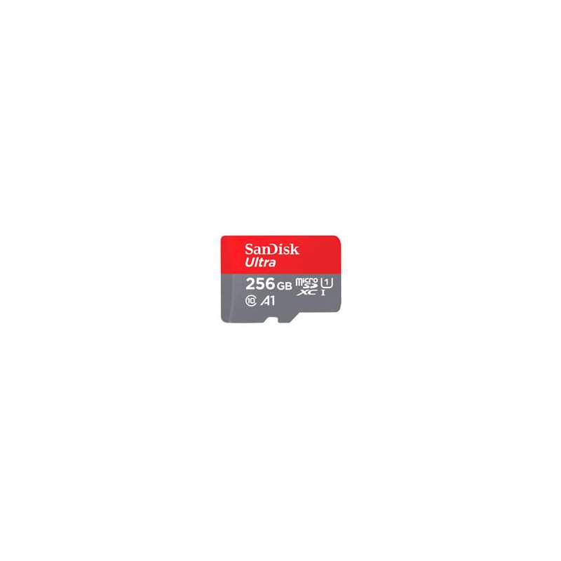 MEMORIA SANDISK MICRO SDXC 256GB ULTRA 150MB/S CLASE 10 C/ADAPTADOR SDSQUAC-256G-GN6MA