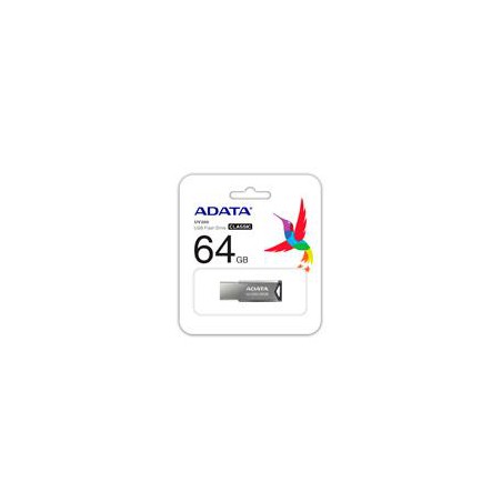 MEMORIA ADATA 64GB USB 2.0 UV250 METALICA (AUV250-64G-RBK)