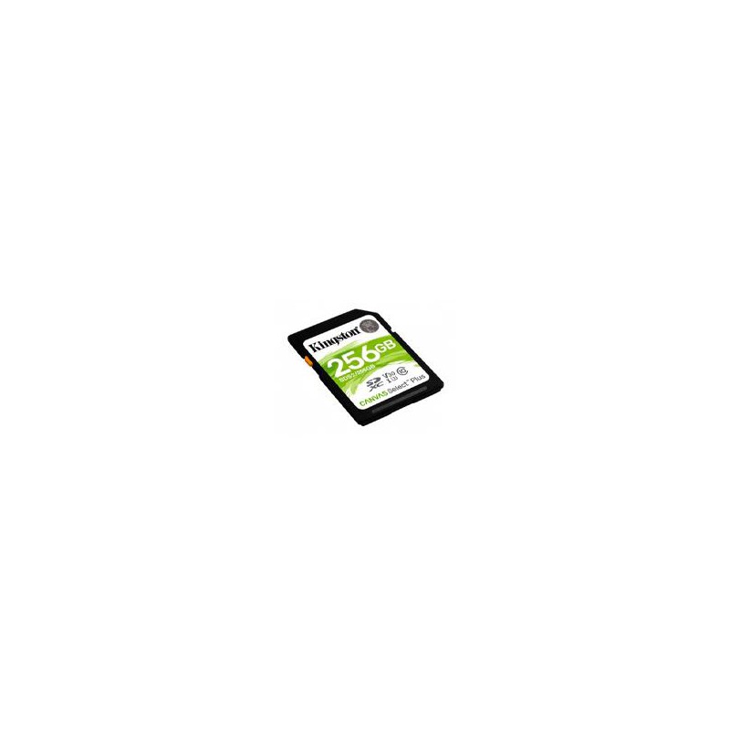 MEMORIA FLASH SD KINGSTON SDXC CANVAS SELECT 256GB 100R CL10 UHS-I V30 (SDS2/256GB