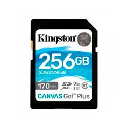 MEMORIA FLASH SD KINGSTON SDXC CANVAS SELECT 256GB 100R CL10 UHS-I V30 (SDG3/256GB)