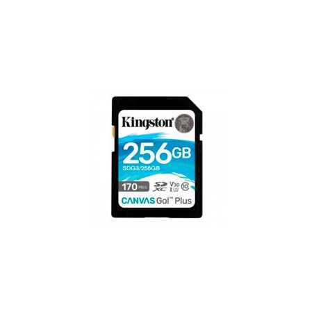 MEMORIA FLASH SD KINGSTON SDXC CANVAS SELECT 256GB 100R CL10 UHS-I V30 (SDG3/256GB)