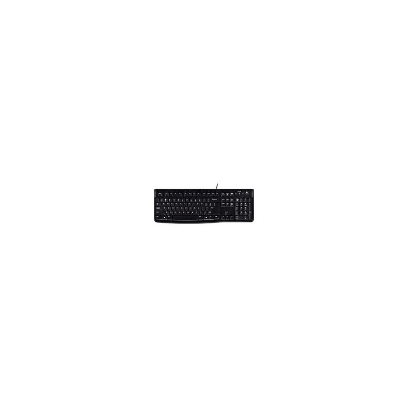 TECLADO LOGITECH K120 NEGRO ALAMBRICO USB PC / WINDOWS RESISTENTE A DERRAMES