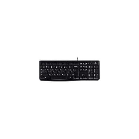 TECLADO LOGITECH K120 NEGRO ALAMBRICO USB PC / WINDOWS RESISTENTE A DERRAMES