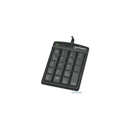 TECLADO,MANHATTAN,176354, NUMERICO USB NEGRO