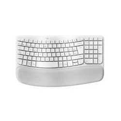 TECLADO LOGITECH WAVE KYES BLANCO INALAMBRICO ERGONOMICO EASY-SWITCH BLUETOOTH LOGI BOLT