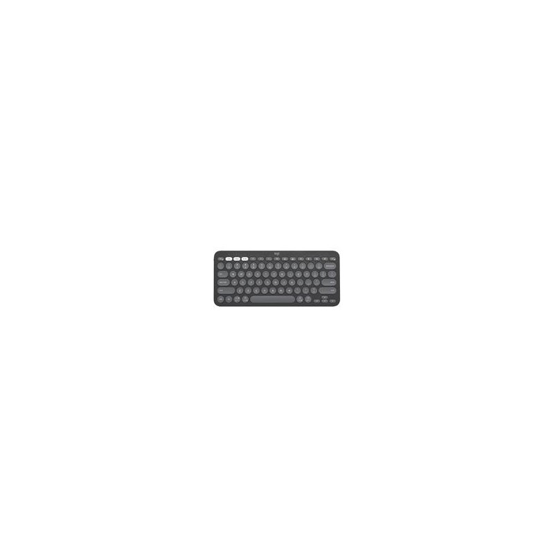 TECLADO LOGITECH PEBBLE KEYS 2 K380S GRAFITO INALAMBRICO EASY-SWITCH BLUETOOTH LOGI BOLT NO INCLUIDO. (ESPAÑOL)