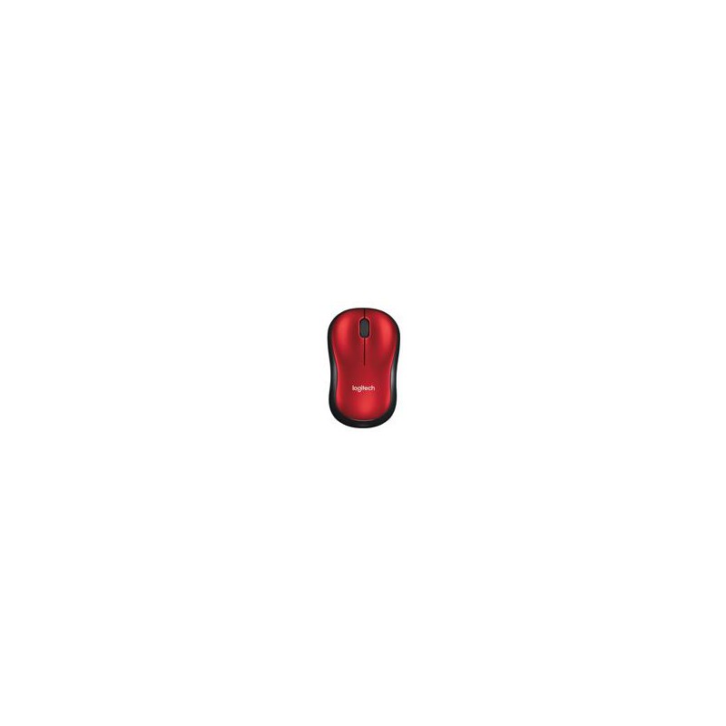 MOUSE LOGITECH M185 ROJO OPTICO INALAMBRICO MINI RECEPTOR USB PC/MAC/CHROME