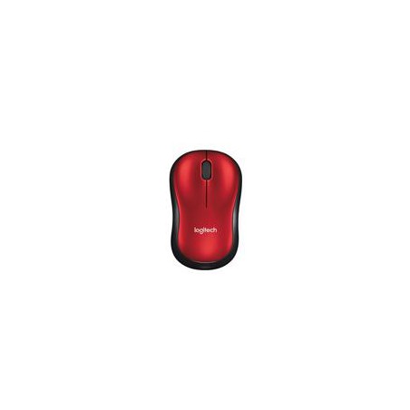 MOUSE LOGITECH M185 ROJO OPTICO INALAMBRICO MINI RECEPTOR USB PC/MAC/CHROME