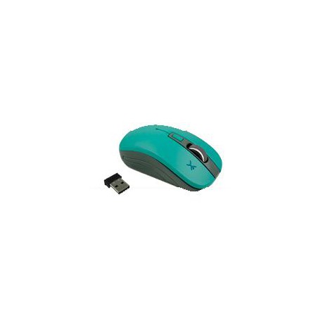 MOUSE OPTICO INALAMBRICO ESSENTIALS 800 A 1600 DPI PERFECT CHOICE TURQUESA