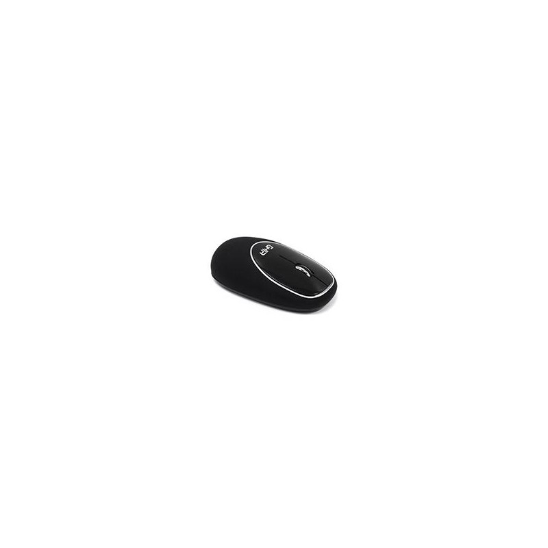 MOUSE ERGONOMICO DE MEMORY FOAM GHIA NEGRO/NEGRO / INALAMBRICO/1000 DPI