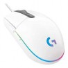 MOUSE GAMING LOGITECH G203 LIGHTSYNC BLANCO OPTICO ALAMBRICO USB ILUMINACION RGB AJUSTABLE 6 BOTONES