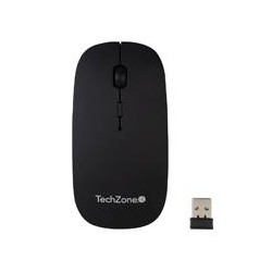 MOUSE TECHZONE TZ18MOUINAMP-NG RECARGABLE USB HASTA 1600 DPI NEGRO INCLUYE MOUSEPAD