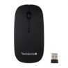 MOUSE TECHZONE TZ18MOUINAMP-NG RECARGABLE USB HASTA 1600 DPI NEGRO INCLUYE MOUSEPAD