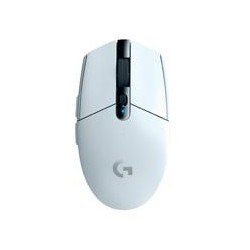 MOUSE GAMING LOGITECH G305 LIGHTSPEED WHITE OPTICO INALAMBRICO USB 1MS CON SENSOR HERO 12000DPI 6 BOTONES