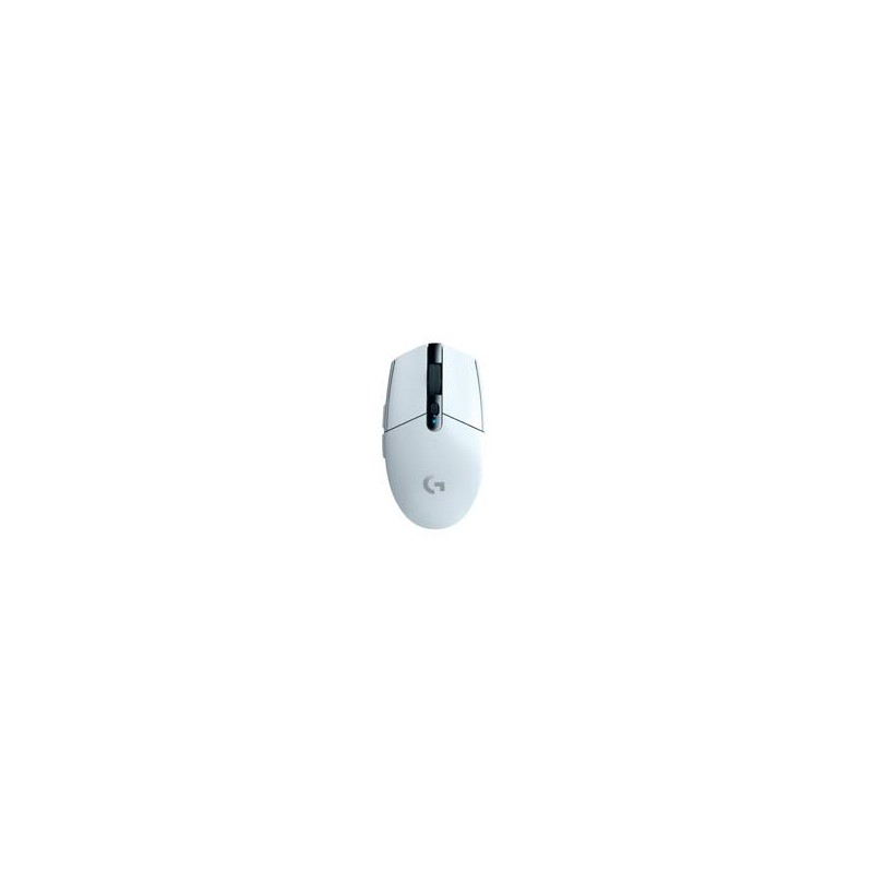 MOUSE GAMING LOGITECH G305 LIGHTSPEED WHITE OPTICO INALAMBRICO USB 1MS CON SENSOR HERO 12000DPI 6 BOTONES