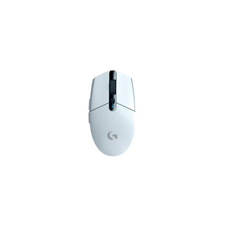 MOUSE GAMING LOGITECH G305 LIGHTSPEED WHITE OPTICO INALAMBRICO USB 1MS CON SENSOR HERO 12000DPI 6 BOTONES