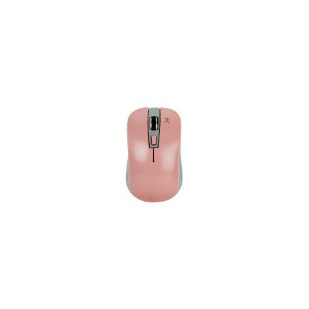 MOUSE OPTICO INALAMBRICO ESSENTIALS 800 A 1600 DPI PERFECT CHOICE ROSA