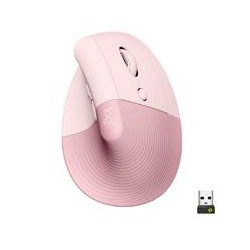 MOUSE LOGITECH LIFT VERTICAL ERGO ROSE OPTICO MULTI DISPOSITIVOS USB LOGI BOLT Y BLUETOOTH PARA PC/APPLE MACOS 10.15 O POSTERIOR