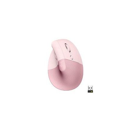 MOUSE LOGITECH LIFT VERTICAL ERGO ROSE OPTICO MULTI DISPOSITIVOS USB LOGI BOLT Y BLUETOOTH PARA PC/APPLE MACOS 10.15 O POSTERIOR