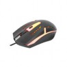 MOUSE,MANHATTAN,190206, OPTICO LUMINISCENTE RGB USB NEGRO