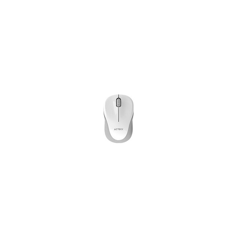 MOUSE ACTECK OPTIMIZE TRIP MI480 / INALAMBRICO / RECEPTOR USB / LASER / CLICK SILENCIOSO / 1600 DPI / BLANCO / AC-934886