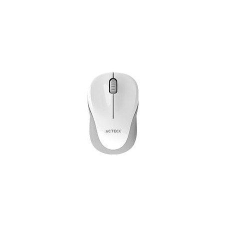 MOUSE ACTECK OPTIMIZE TRIP MI480 / INALAMBRICO / RECEPTOR USB / LASER / CLICK SILENCIOSO / 1600 DPI / BLANCO / AC-934886