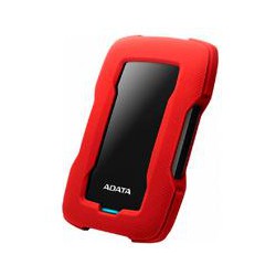 DISCO DURO EXTERNO ADATA HD330 2TB PORTATIL 2.5 USB 3.2 ROJO WINDOWS MAC LINUX CONTRAGOLPES SLIM (AHD330-2TU31-CRD)