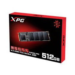 UNIDAD DE ESTADO SOLIDO SSD INTERNO 512GB ADATA XPG ASX6000 PRO M.2 2280 NVME PCIE GEN 3X4 LECT. 2100 ESCRIT. 1500 MBS PC LAPTOP