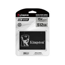 UNIDAD DE ESTADO SOLIDO INTERNO 512GB KINGSTON KC600 2.5 SATA3 LECT.550 ESCRIT.520 MBS 7MM PC LAPTOP MINI PC 3D NAND TLC (SKC600