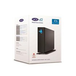 DISCO DURO EXTERNO LACIE D2 PROFESSIONAL 4TB 3.5 ESCRITORIO USB 3.1 TIPO-C USB 3.0 NEGRO WIN MAC ADAPT DE ALIMENTACION