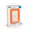 DISCO DURO EXTERNO LACIE RUGGED MINI 4TB 2.5 PORTATIL USB 3.0 NARANJA-PLATA WINDOWS MAC CONTRAGOLPES AGUA Y POLVO