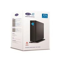 DISCO DURO EXTERNO LACIE D2 PROFESSIONAL 10TB 3.5 ESCRITORIO USB 3.1 TIPO-C USB 3.0 NEGRO WIN MAC ADAPT DE ALIMENTACION