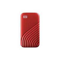 UNIDAD DE ESTADO SOLIDO SSD EXTERNO WD MY PASSPORT 1TB PORTATIL USB 3.2 TIPO C ROJO WINDOWS MAC BACKUP ENCRIPTACION WDBAGF0010BR