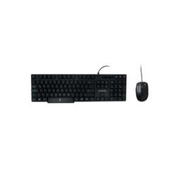 TECLADO ANTIDERRAMES / MOUSE OPTICO ALAMBRICO PERFECT CHOICE USB NEGRO