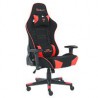 SILLA GAMER DE TELA OCELOT/ COLOR NEGRO CON ROJO/ BASE REFORZADA DE NYLON/ DESCANSA BRAZOS AJUSTABLES / ANGULO DE INCLINACION 15