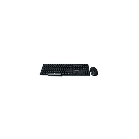 TECLADO ANTIDERRAMES / MOUSE OPTICO INALAMBRICO USB PERFECT CHOICE NEGRO