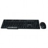 TECLADO ANTIDERRAMES / MOUSE OPTICO INALAMBRICO USB PERFECT CHOICE NEGRO