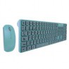 TECLADO Y MOUSE INALAMBRICO PARA NIÑOS BALLON PERFECT CHOICE AZUL