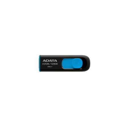 MEMORIA ADATA 128GB USB 3.2 UV128 RETRACTIL NEGRO-AZUL (AUV128-128G-RBE)