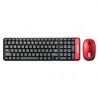 KIT DE TECLADO Y MOUSE INALÁMBRICO  MULTIMEDIA BROBOTIX ROJO