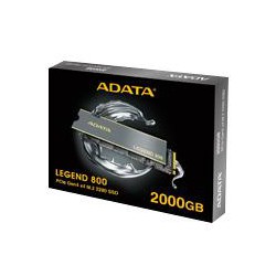 UNIDAD DE ESTADO SOLIDO SSD INTERNO 2TB ADATA LEGEND 800 M.2 2280 NVME PCIE GEN 4X4 LECT. 3500 ESCRIT.2800 MBS PC LAPTOP MINIPC 