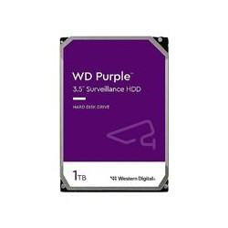 DISCO DURO INTERNO WD PURPLE 1TB 3.5 ESCRITORIO SATA3 6GB/S 64MB 5400RPM 24X7 DVR NVR 1-8 BAHIAS 1-64 CAMARAS WD11PURZ